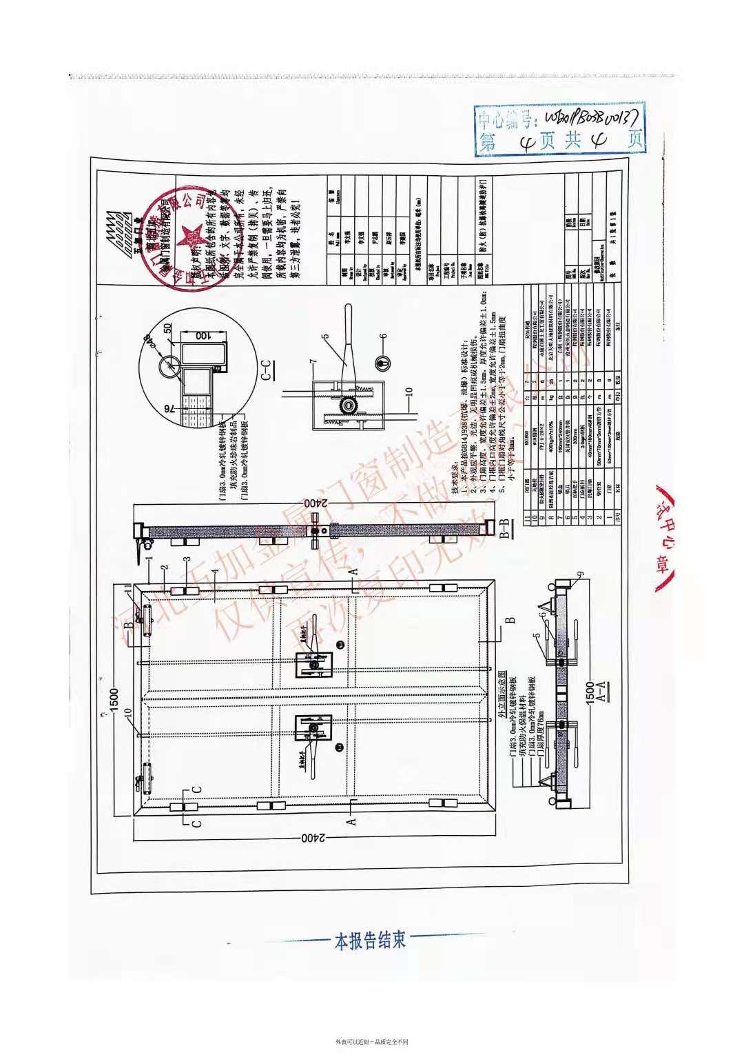 防爆門/抗爆門檢驗報告