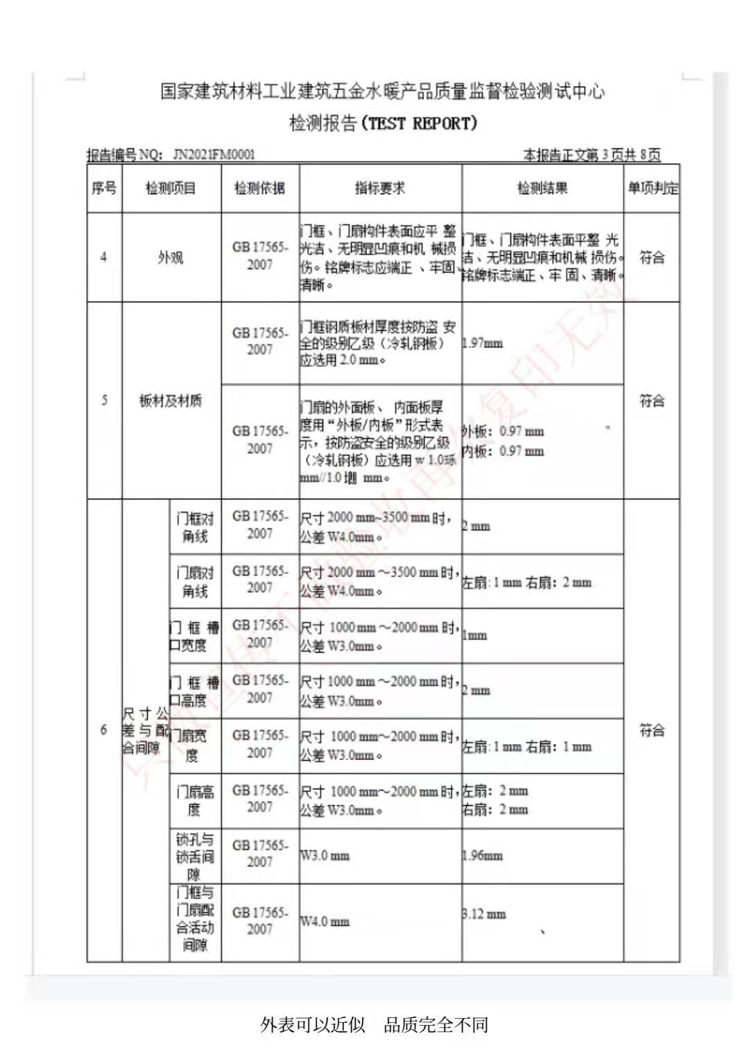 四防門檢驗報告